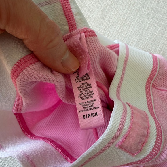 Skims Pink Cotton Rib Legging - Picture 2 of 2